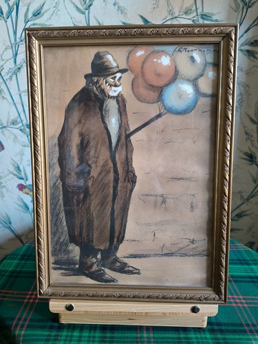 The balloon seller pastel by - seller',