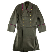 Bulgarian Army Greatcoat Khaki Wool Vintage 90s Double Breasted Medium