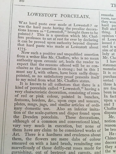 Lowestoft porcelain 1872 - lowestoft,