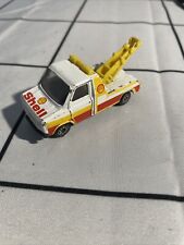Vintage Corgi Diecast Ford Transit Wrecker Truck - White/Yellow with Shell Decal
