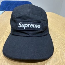 Black Genuine Supreme 5 Panel Cap Great Condition