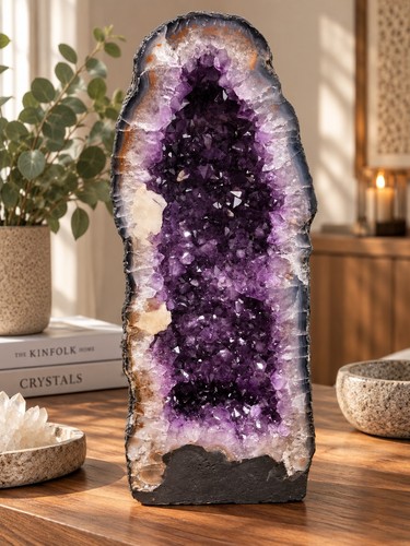 Tall amethyst crystal - tall, geode