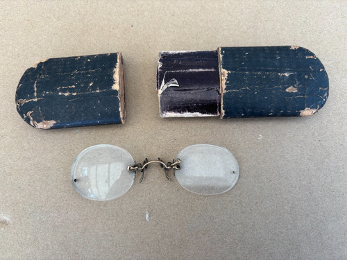 Vintage pince nez rimless - vintage,