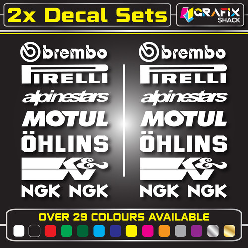 Motorcycle decals belly - 16,