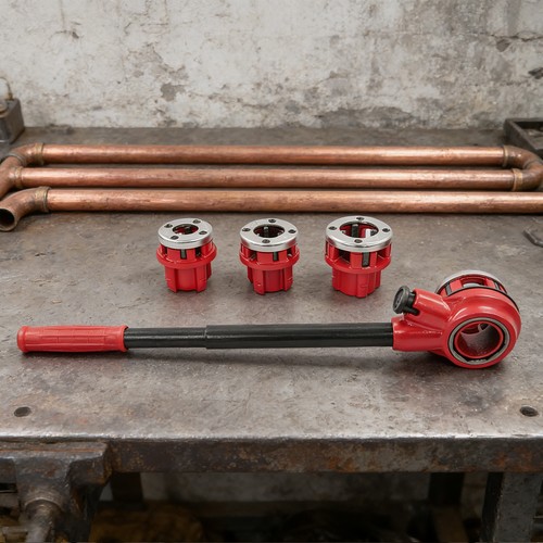 Ratchet pipe threader - threader,