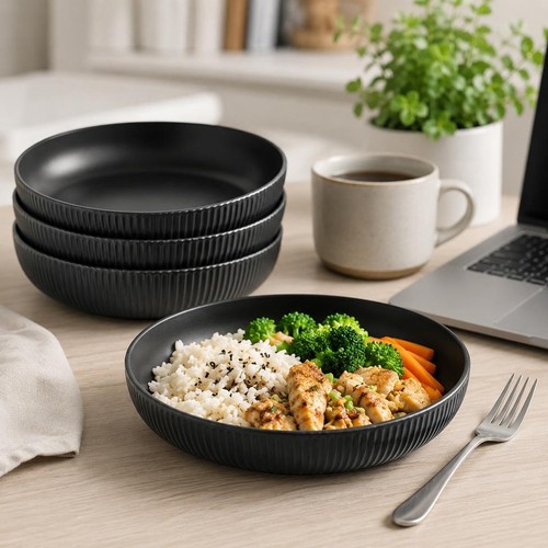4pcs deep pasta bowls - deep,