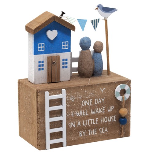 Seaside wooden house - seaside, ornament
