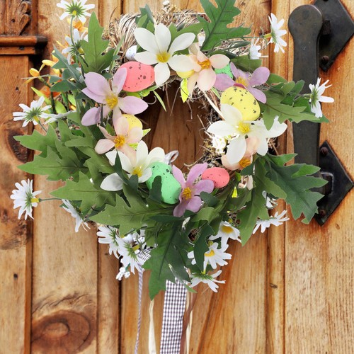 Reusable easter wreath with - easter,