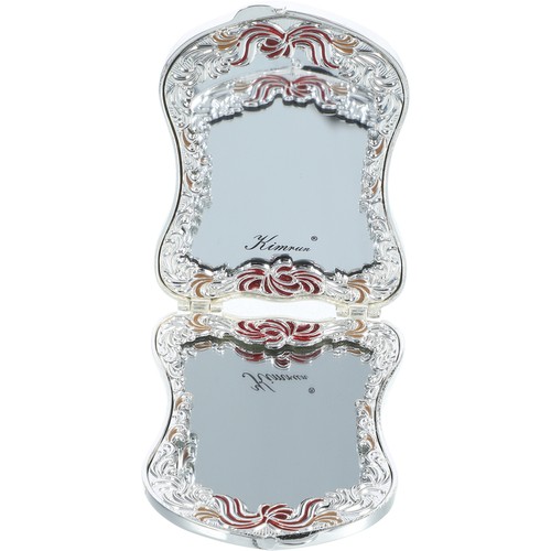 Small antique compact mirror - compact,