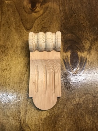 Wooden corbel fluted - wooden,