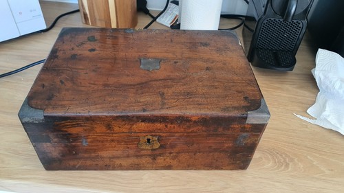 Antique writing slope box - slope,