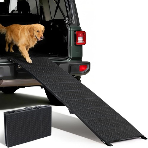 Portable dog ramp folding - 71",