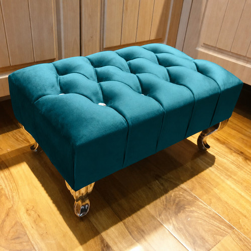 Chesterfield footstool pouffe - chesterfield,