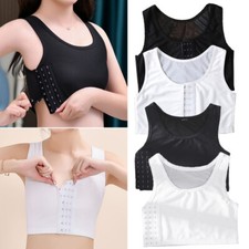 Strengthen Flat Chest Binder Short Vest Breast Underwear Trans Lesbian Tomboy UK
