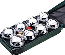 9pc steel french boules set - boules,