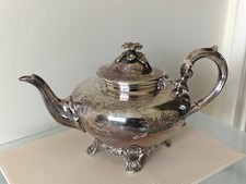 Vintage Silver Plated Teapot.  Approx Size 15cm H x 29cm L x 16cm W.