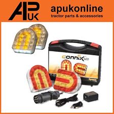 Wireless LED Front & Rear Trailer Light Kit for Recovery Truck Towing Tow Dolly