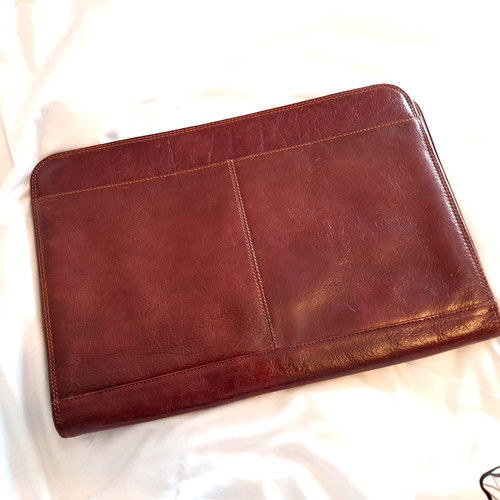Genuine tan leather a4 - genuine,