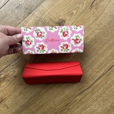 Cath Kidston Red Folding Glasses Case & Floral Provence Cloth Magnetic Closure