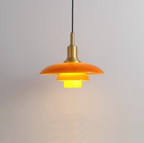 Bauhaus glass chandelier - glass,