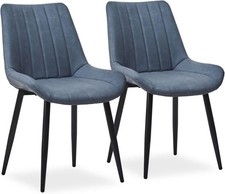 Faux Leather Dining Chairs Set