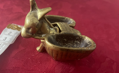 Vintage brass donkey and - vintage,