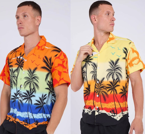 Men hawaiian palm - hawaiian,