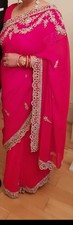 Red Heavy Embroidered Saree