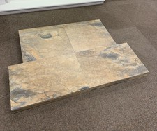 T-Shaped Tiled Fireplace