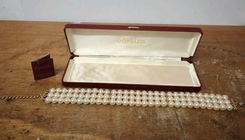 Vintage rosita pearls row - vintage,