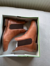 Joules Westbourne Chelsea Boots Brown Leather UK 6 EU39 in box.