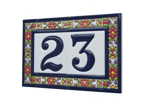 Floral designed hand painted - designed, hand-painted