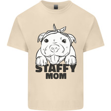 Staffy Mom Funny Staffordshirt Terrier Mens Light Cotton T-Shirt