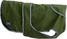 Shell Dog Coat - Khaki. Stormguard, All Weather, Waterproof, Straps. 7 Sizes.