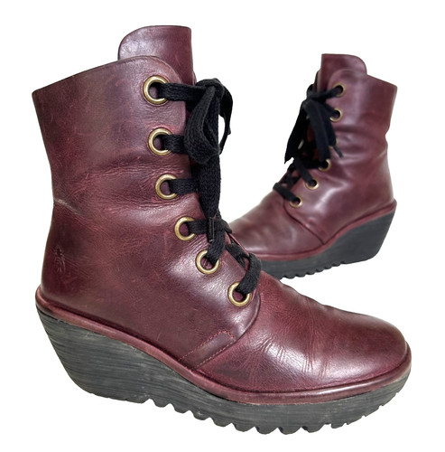 Ladies fly london burgundy - ladies,