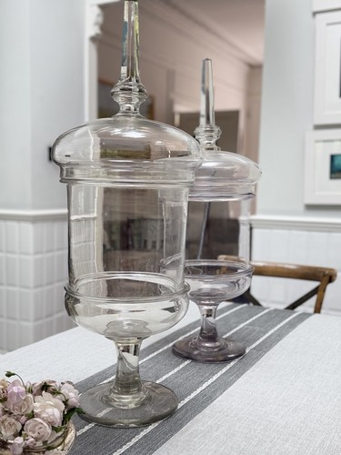 Pair large glass - of,