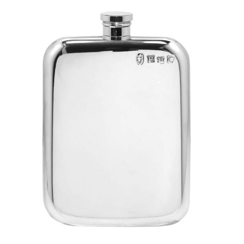 6oz pewter hip - with, box