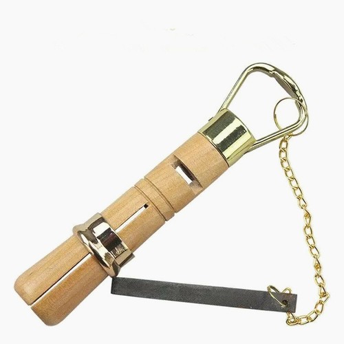 Wooden cue tip clamp - cue,