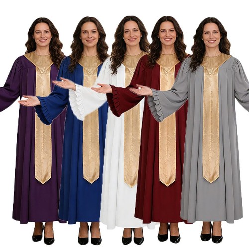 Women choir robe flared long - women,