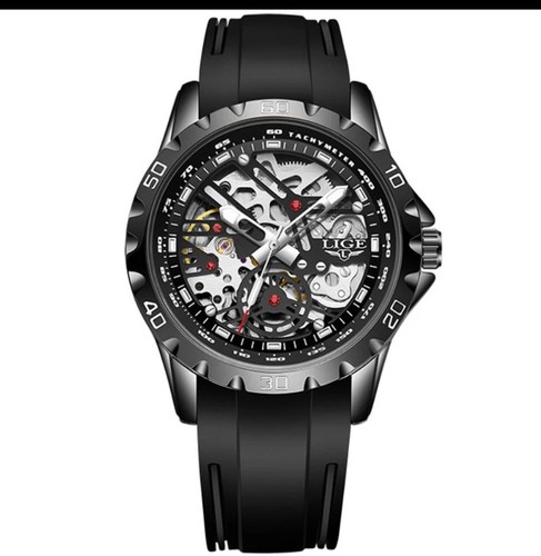 Lige men black skeleton - black,