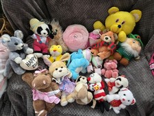 Vintage Retro Soft Toy Plush Bundle Inc Tonka Keypers