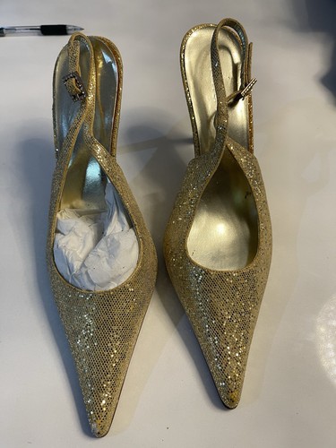 Gold glitter sling - sling, 8