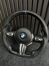 BMW 1/2/3/4 Series Carbon Fibre Flat Bottom Steering Wheel