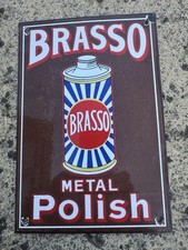 Brasso Enamel Sign