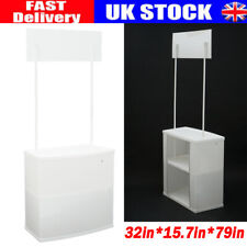 Trade Show Display Podium Table Counter Stand 32"x15.7"x79" Folding UK