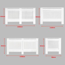 E1 MDF Radiator Cover White