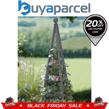 Smart Garden Slate Grey Wooden Woodland Obelisk 1.9m Plant Support Pine Pergola