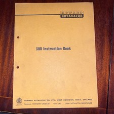 Howard Rotavator 300 Instructions Book Form No. L197 original