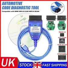 K+DCAN OBD2 Cable with Switch FTDI FT232RL Tools EDIABAS NCS Expert ISTA For BMW