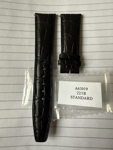 Iwc black leather strap - leather,